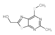 Thiazolo[5,4-d]pyrimidine-2-methanol,5-methyl-7-(methylthio)- Structure