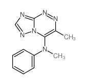 [1,2,4]Triazolo[5,1-c][1,2,4]triazin-4-amine,N,3-dimethyl-N-phenyl-结构式