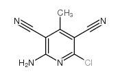 2-氨基-6-氯-3,5-二氰基-4-甲基吡啶结构式