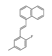 1-(2-fluoro-5-methylstyryl)naphthalene结构式