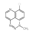 Quinoline,8-chloro-4-(3,3-dimethyl-1-triazen-1-yl)-结构式