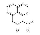 4-chloro-1-naphthalen-1-ylpentan-2-one结构式