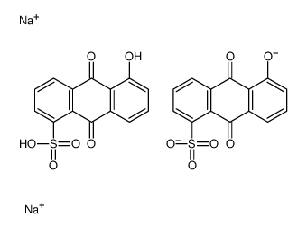 disodium,5-hydroxy-9,10-dioxoanthracene-1-sulfonate结构式
