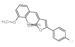 5-(4-chlorophenyl)-3-[(2,3-dimethoxyphenyl)methylidene]furan-2-one结构式