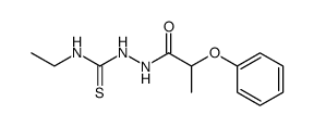 N-ethyl-2-(2-phenoxypropanoyl)hydrazinecarbothioamide Structure
