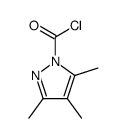 1H-Pyrazole-1-carbonyl chloride, 3,4,5-trimethyl- (9CI)结构式