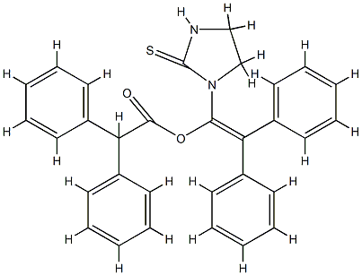 α-Phenylbenzeneacetic acid 2,2-diphenyl-1-(2-thioxoimidazolidin-1-yl)ethenyl ester picture