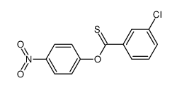 3-chlorothiobenzoic acid O-(4-nitrophenyl) ester Structure