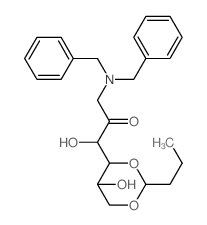 D-Fructose,1-[bis(phenylmethyl)amino]-4,6-O-butylidene-1-deoxy- structure