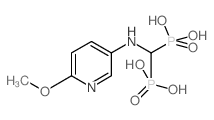 [[(6-methoxypyridin-3-yl)amino]-phosphonomethyl]phosphonic acid结构式