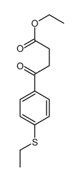 ETHYL 4-(4-ETHYLTHIOPHENYL)-4-OXOBUTYRATE Structure