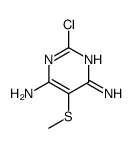 2-chloro-5-methylsulfanylpyrimidine-4,6-diamine Structure