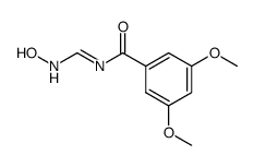 N-(N-hydroxy-formimidoyl)-3,5-dimethoxy-benzamide结构式