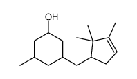 3-methyl-5-((2,2,3-trimethyl-3-cyclopentenyl)methyl) cyclohexanol结构式