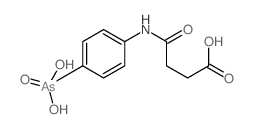 3-[(4-arsonophenyl)carbamoyl]propanoic acid structure