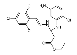 3-[(5-Amino-2-chlorophenyl)amino]-3-[2-(2,4,6-trichlorophenyl)hydrazono]propanoic acid ethyl ester Structure