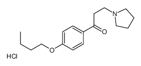 1-(4-butoxyphenyl)-3-pyrrolidin-1-ylpropan-1-one,hydrochloride结构式