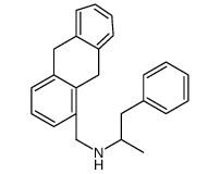 9,10-Dihydro-11-(α-methylphenethylaminomethyl)-9,10-ethanoanthracene structure