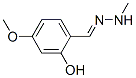 Benzaldehyde, 2-hydroxy-4-methoxy-, methylhydrazone (9CI) structure