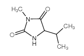 3-methyl-5-isopropylhydantoin structure