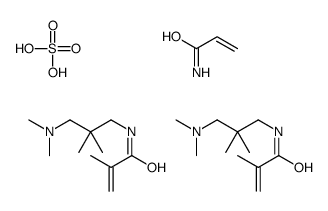 N-[3-(dimethylamino)-2,2-dimethylpropyl]-2-methylprop-2-enamide,prop-2-enamide,sulfuric acid Structure