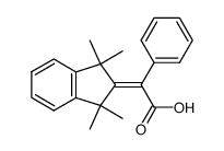 2-Phenyl-2-(1,1,3,3-tetramethyl-2-indanyliden)essigsaeure Structure