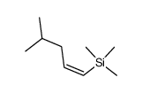 (Z)-4-methylpent-1-enyl(trimethyl)silane结构式