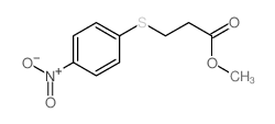 Propanoic acid,3-[(4-nitrophenyl)thio]-, methyl ester Structure