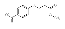 Propanoic acid,3-[(4-nitrophenyl)thio]-, methyl ester structure