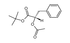 L-tert-butyl 2-acetyloxy-3-phenylpropanoate结构式