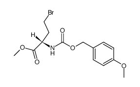 Nα-p-methoxybenzyloxycarbonyl-α-amino-γ-bromobutyric acid methyl ester Structure
