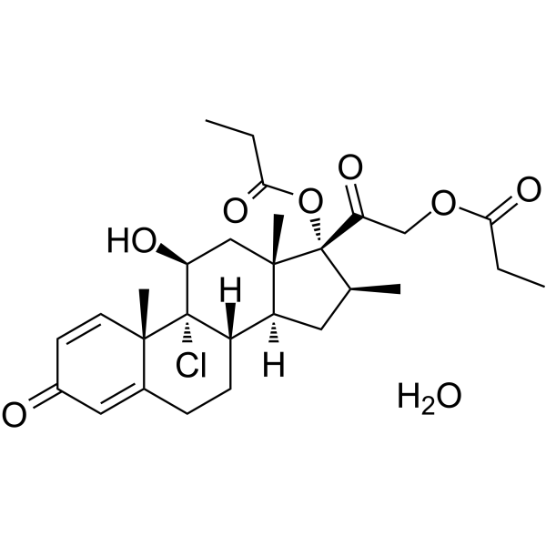 BECLOMETASONE DIPROPIONATE MONOHYDRATE structure