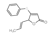 4-phenylsulfanyl-5-prop-1-enyl-5H-furan-2-one Structure