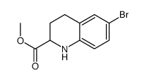 6-Bromo-1,2,3,4-tetrahydro-quinoline-2-carboxylic acid methyl ester结构式
