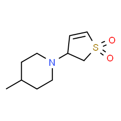 Piperidine, 1-(2,3-dihydro-1,1-dioxido-3-thienyl)-4-methyl- (9CI)结构式