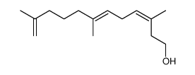 (3Z,6E)-3,7,11-trimethyldodeca-3,6,11-trien-1-ol结构式
