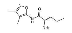 Pentanamide, 2-amino-N-(3,4-dimethyl-5-isoxazolyl)-, (2S)- (9CI)结构式