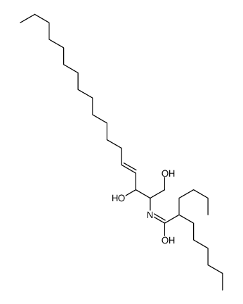 2-butyl-N-(1,3-dihydroxyoctadec-4-en-2-yl)octanamide结构式