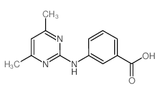 3-[(4,6-DIMETHYLPYRIMIDIN-2-YL)AMINO]BENZOICACID结构式