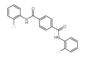 N,N-bis(2-chlorophenyl)benzene-1,4-dicarboxamide structure