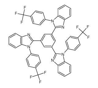 1,3,5-tris {1-[4-(trifluoromethyl)phenyl]-1H-benzo[d]imidazol-2-yl}benzene Structure