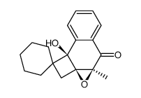 (2aS,3aS,8bS)-8b-hydroxy-3a-methyl-2H,3aH-spiro[cyclobuta[1,2]naphtho[2,3-b]oxirene-1,1'-cyclohexan]-4(8bH)-one Structure