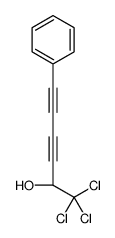 (2R)-1,1,1-trichloro-6-phenylhexa-3,5-diyn-2-ol结构式