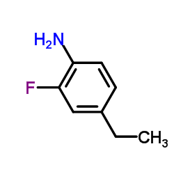 4-乙基-2-氟苯胺结构式