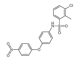 3-chloro-2-methyl-N-[4-(4-nitrophenoxy)phenyl]benzenesulfonamide Structure