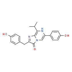 Imidazo[1,2-a]pyrazin-3(7H)-one,6-(4-hydroxyphenyl)-2-[(4-hydroxyphenyl)methyl]-8-(1-methylethyl)- picture