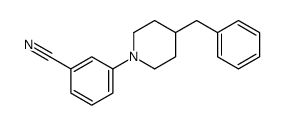 3-(4-benzylpiperidin-1-yl)benzonitrile Structure