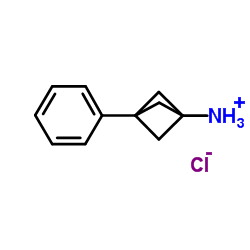 3-Phenylbicyclo[1.1.1]pentan-1-aminium chloride structure