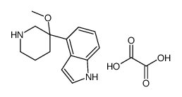 4-(3-Methoxypiperidin-3-yl)-1H-indole oxalate Structure