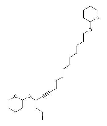 1,13-bis[(tetrahydro-2-pyranyl)oxy]-11-hexadecyne结构式